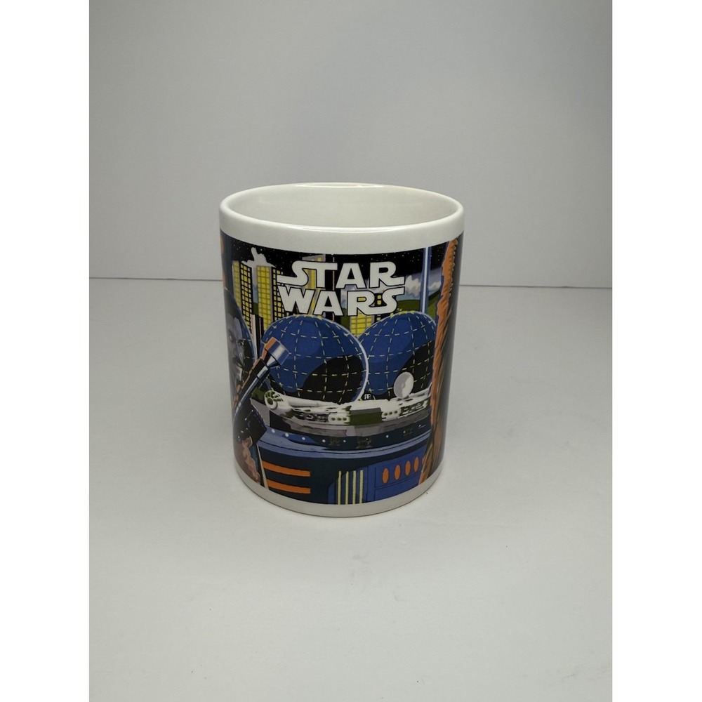 Vintage Star Wars coffee cup, Han Solo,  Chewbacca, Lando, Empire Strikes Back‎